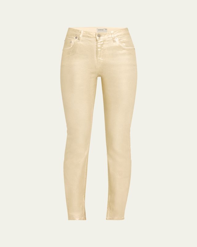 Rae High-Rise Coated Skinny Ankle Jeans